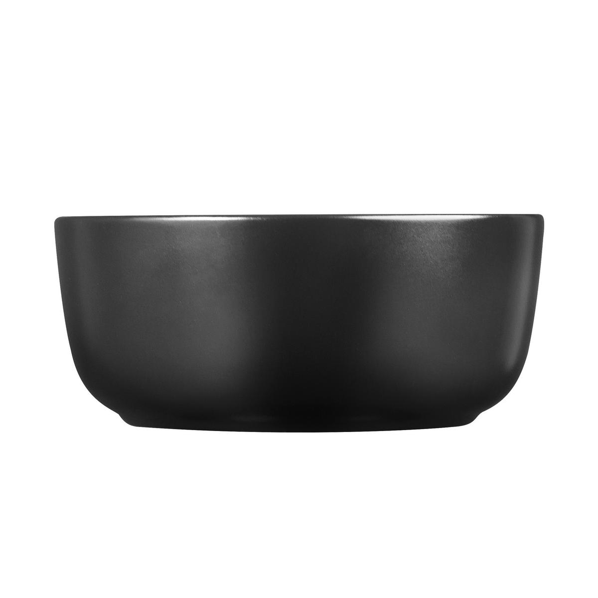BERGNER Schüsselset CHARCOAL schwarz Steingut B/H/L: ca. 15,5x11,3x15,1 cm CHARCOAL - schwarz (15,10/15,50/11,30cm) - BERGNER