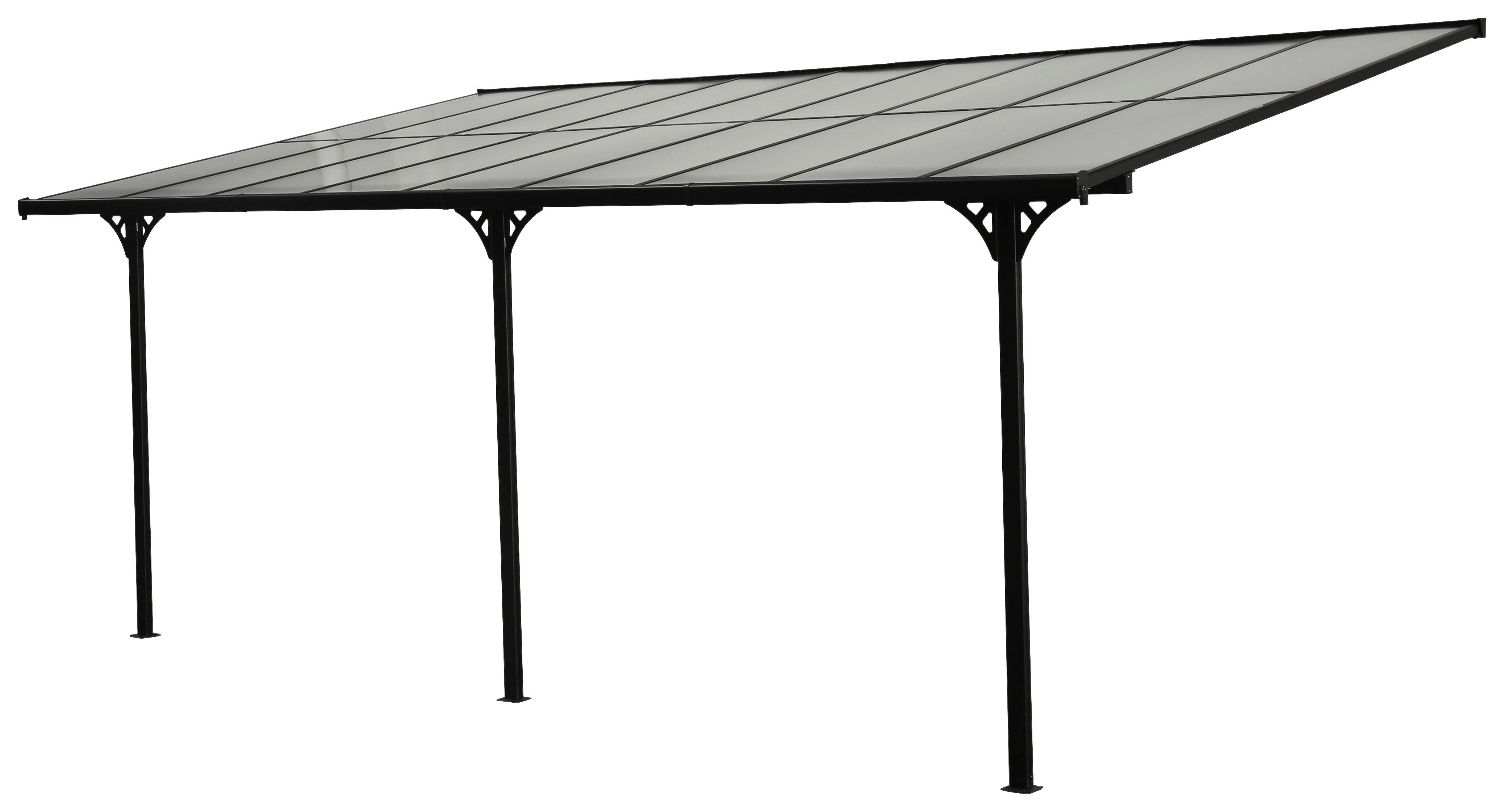 Westmann Terrassenüberdachung Bruce grau Aluminium B/H/T: ca. 556x270x300 cm Bruce - grau (556,00/270,00/300,00cm) - Westmann