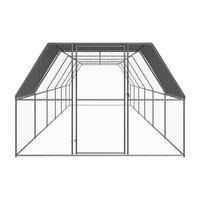 vidaXL Hühnerkäfig Hühnerkäfig - silber (3,00/300,00cm) - vidaXL