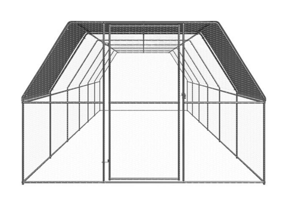 vidaXL Hühnerkäfig Hühnerkäfig - silber (3,00/300,00cm) - vidaXL