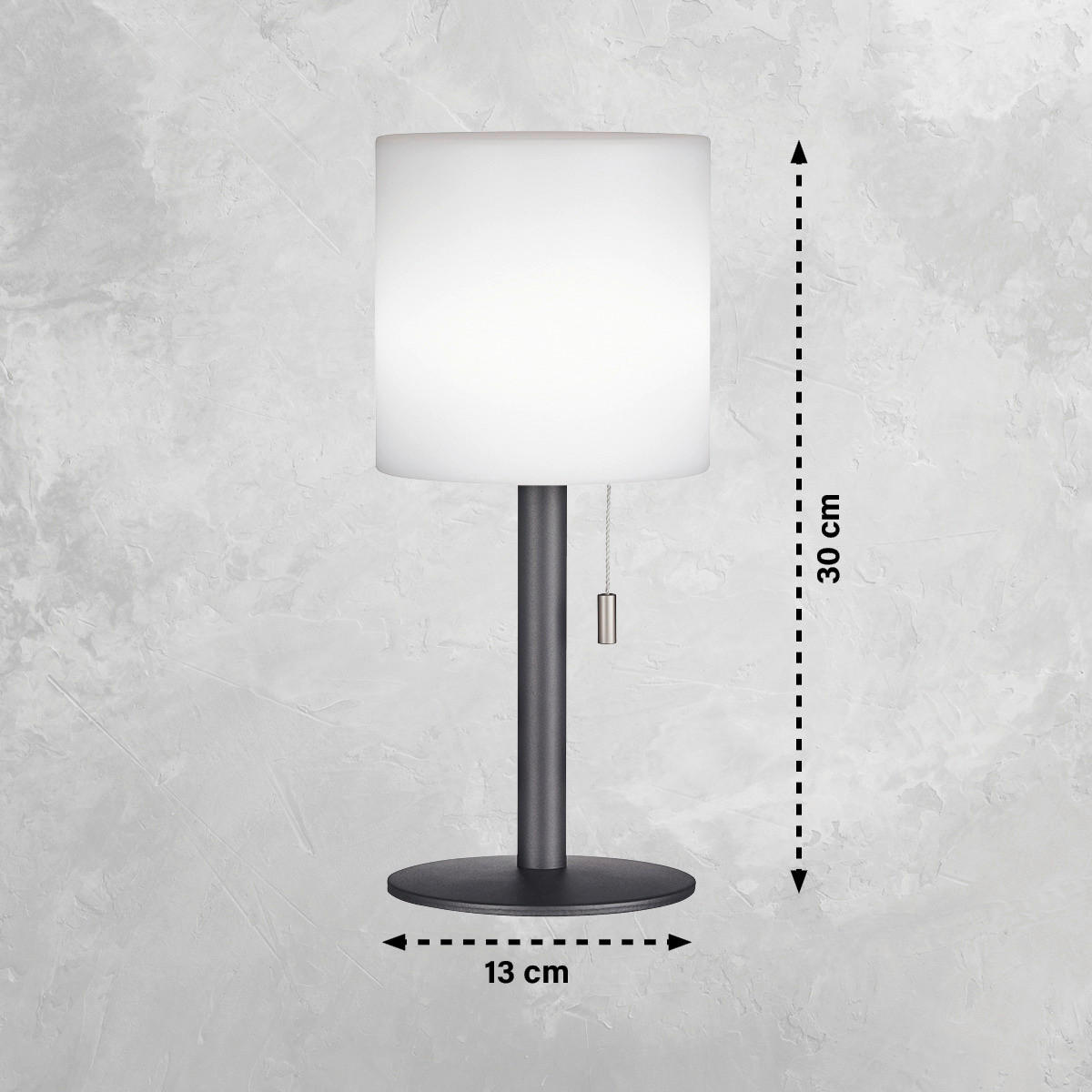 LED-Außenleuchte 850245 Lesina weiß anthrazit H/D: ca. 30x13 cm Lesina - weiß/anthrazit (13,00/30,00cm) - easy! by FHL