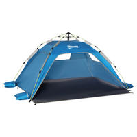 Outsunny Strandmuschel himmel Polyester B/H/L: ca. 173x100x220 cm Strandmuschel - himmel (220,00/173,00/100,00cm) - Outsunny