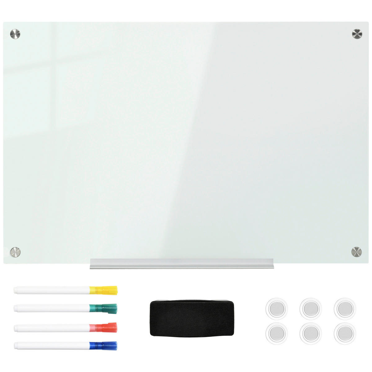 Vinsetto Wandboard Magnettafel - weiß (0,40/60,00/90,00cm) - Vinsetto