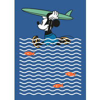 Komar Fototapete Mickey gone Surfin DX4-025 B/H: ca. 200x280 cm Mickey gone Surfin DX4-025 - (200,00/280,00cm) - Komar