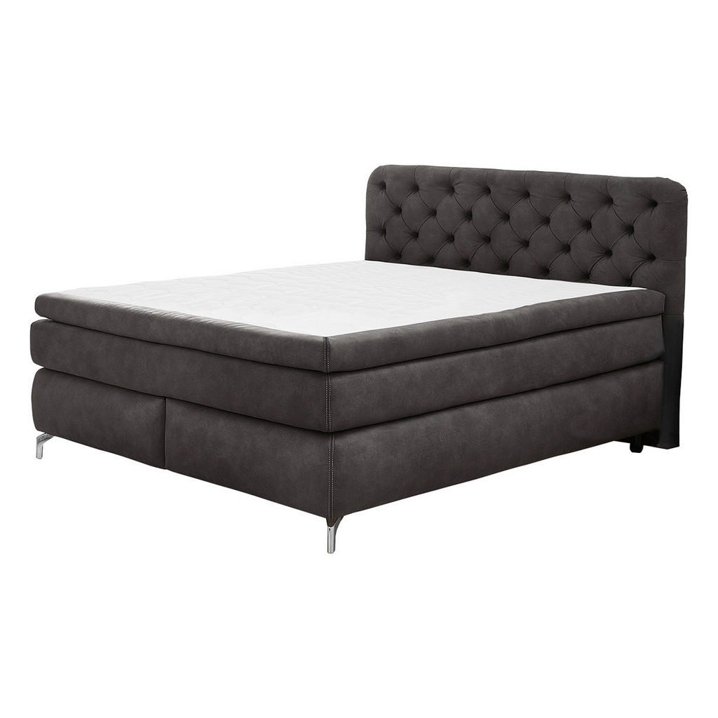 Thumbnail - Boxspringbett anthrazit Liegefläche B/L: ca. 180x200 cm