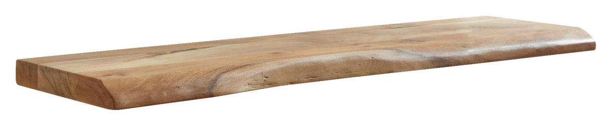 Wandregal braun Holz B/H/T: ca. 100x4x26 cm Wandregal - braun (100,00/4,00/26,00cm) - Wohnling