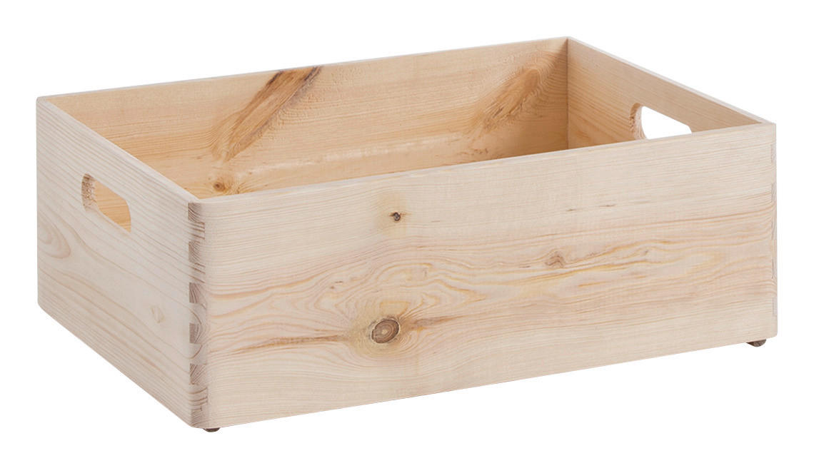 Zeller Allzweckkiste natur Kiefer B/H/L: ca. 40x15x30 cm Allzweckkiste - natur (30,00/40,00/15,00cm) - Zeller