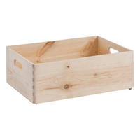 Zeller Allzweckkiste natur Kiefer B/H/L: ca. 40x15x30 cm Allzweckkiste - natur (30,00/40,00/15,00cm) - Zeller