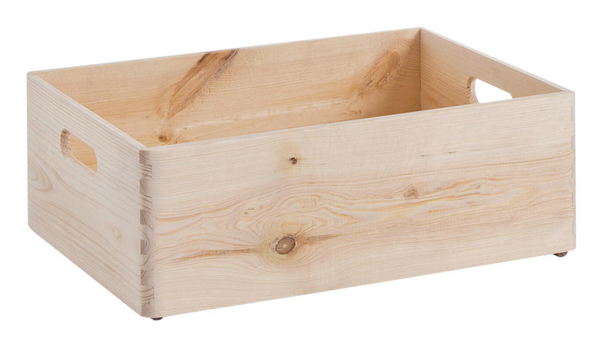 Zeller Allzweckkiste natur Kiefer B/H/L: ca. 40x15x30 cm Allzweckkiste - natur (30,00/40,00/15,00cm) - Zeller