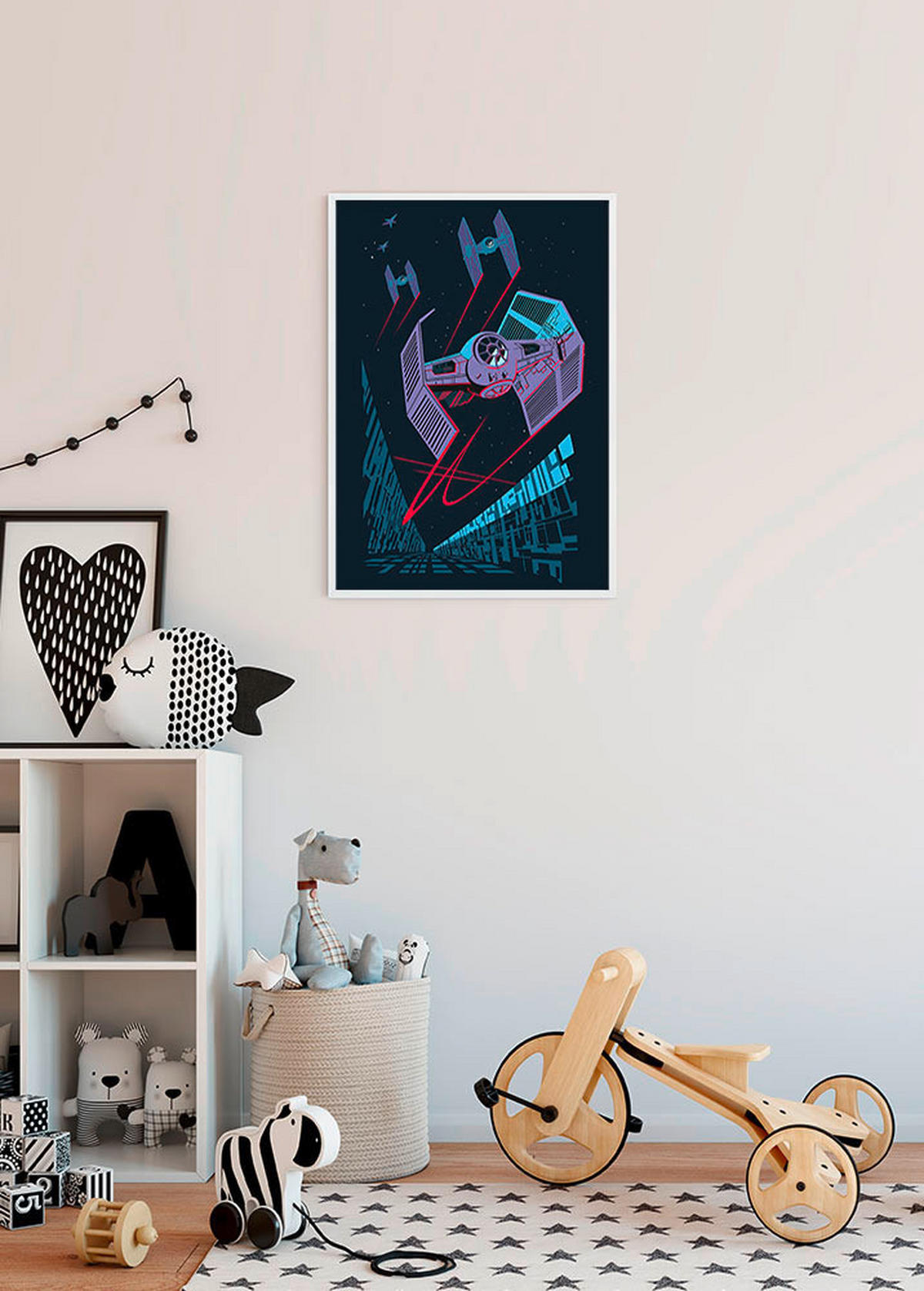 Komar Poster Star Wars Classic Vector TIE-Fighte Star Wars - Intro B/L: ca. 50x70 cm Star Wars Classic Vector TIE-Fighte - (50,00/70,00cm) - Komar