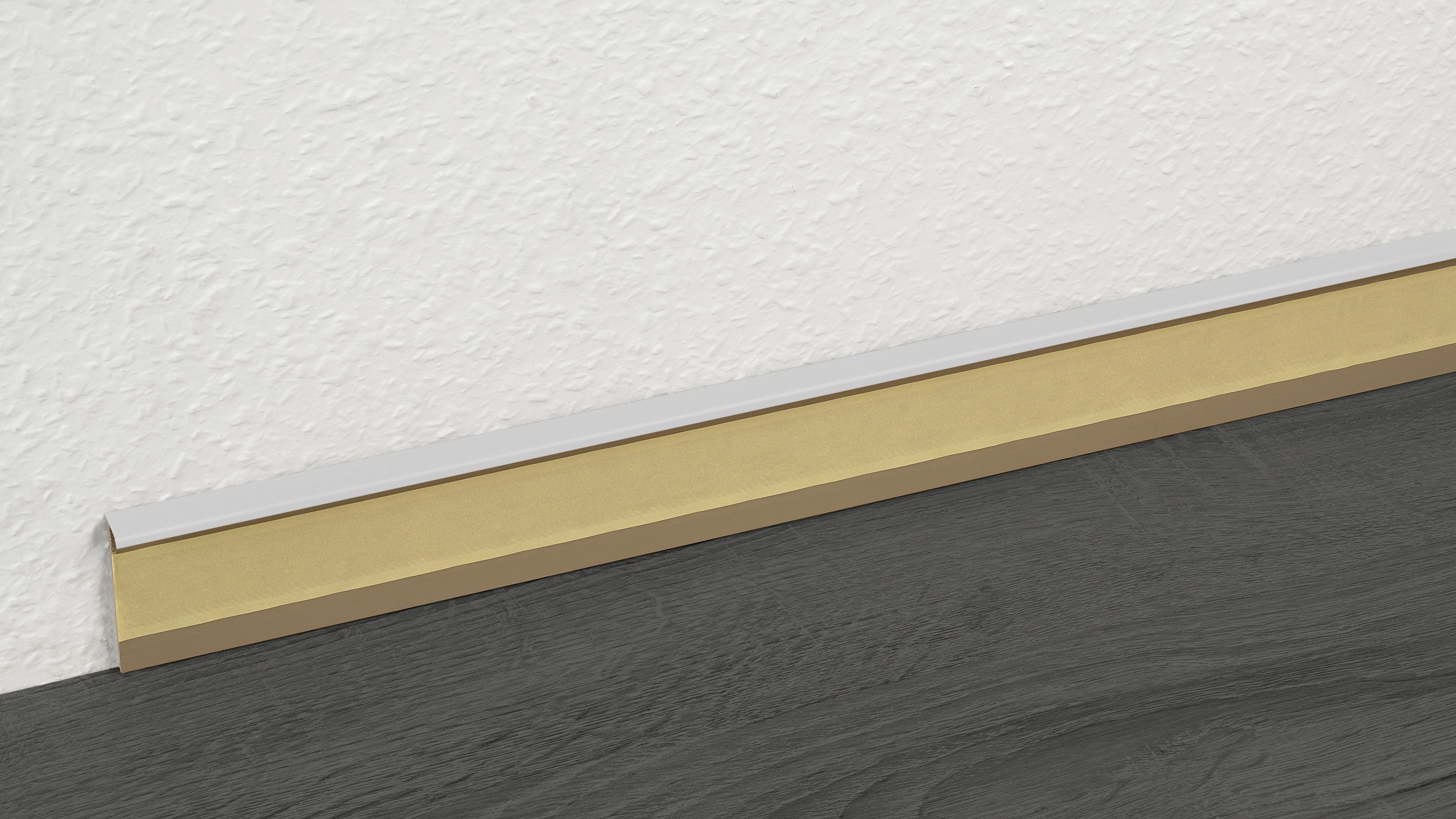 Einklebeleiste L/B/H: ca. 250x1,3x5 cm pro Stück Einklebeleiste 50mm weiß - weiß (250,00/1,30/5,00cm)