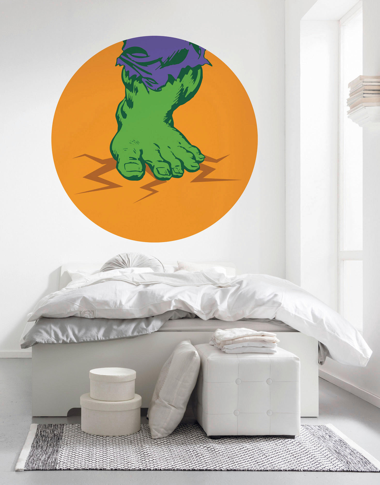 Komar Fototapete Avengers Hulk's Foot Pop Art D: ca. 125 cm Avengers Hulk's Foot Pop Art - (125,00cm) - Komar