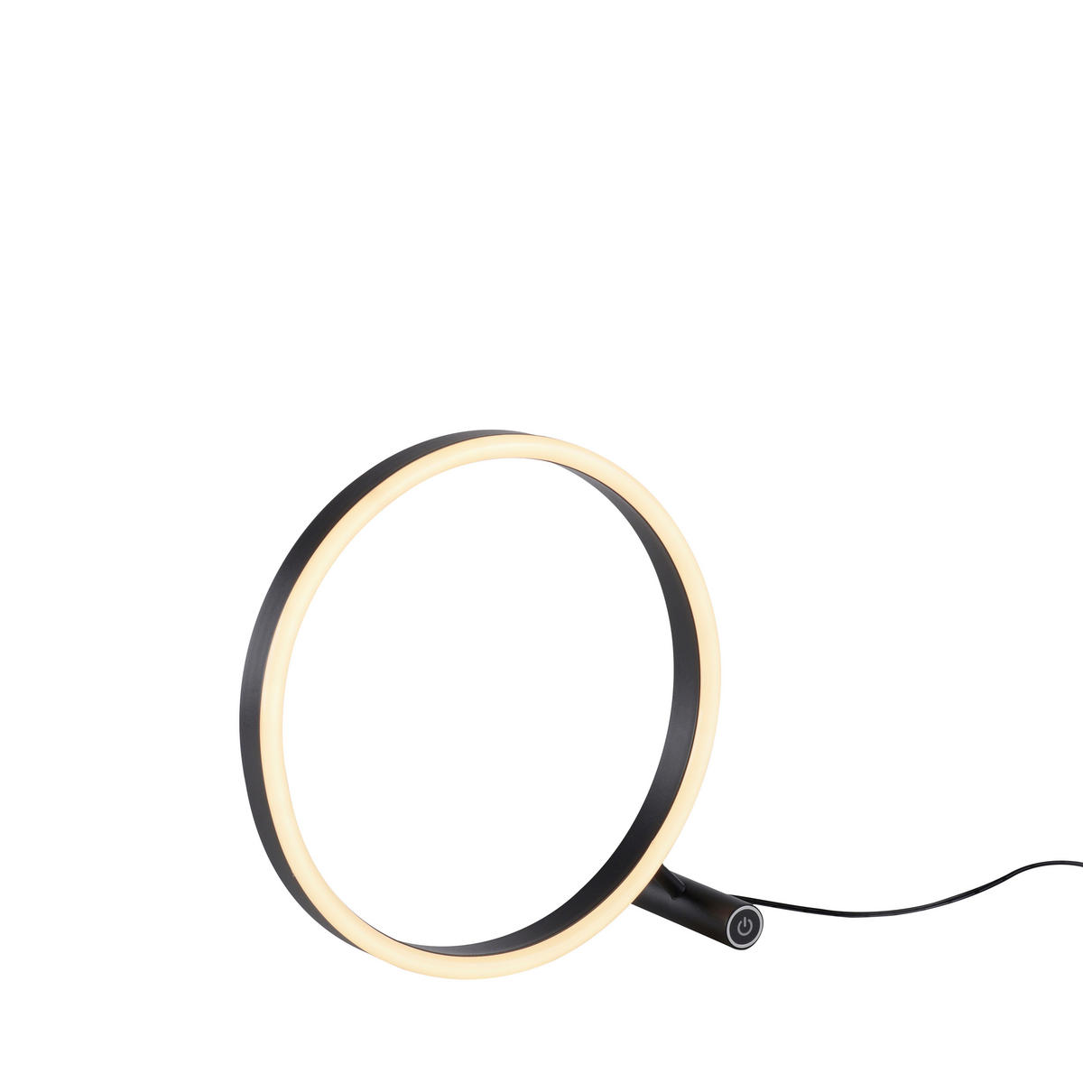 Just Light LED-Touch-Tischleuchte RITUS 15390-13 weiß anthrazit Metall B/H/T: ca. 30x30x10 cm 1 Brennstellen RITUS - weiß/anthrazit (30,00/30,00/10,00cm) - Just Light