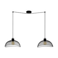Eglo Pendelleuchte schwarz Stahl B/H/L: ca. 36x110x139 cm E27 2 Brennstellen Pompeya - schwarz (139,00/36,00/110,00cm) - Eglo