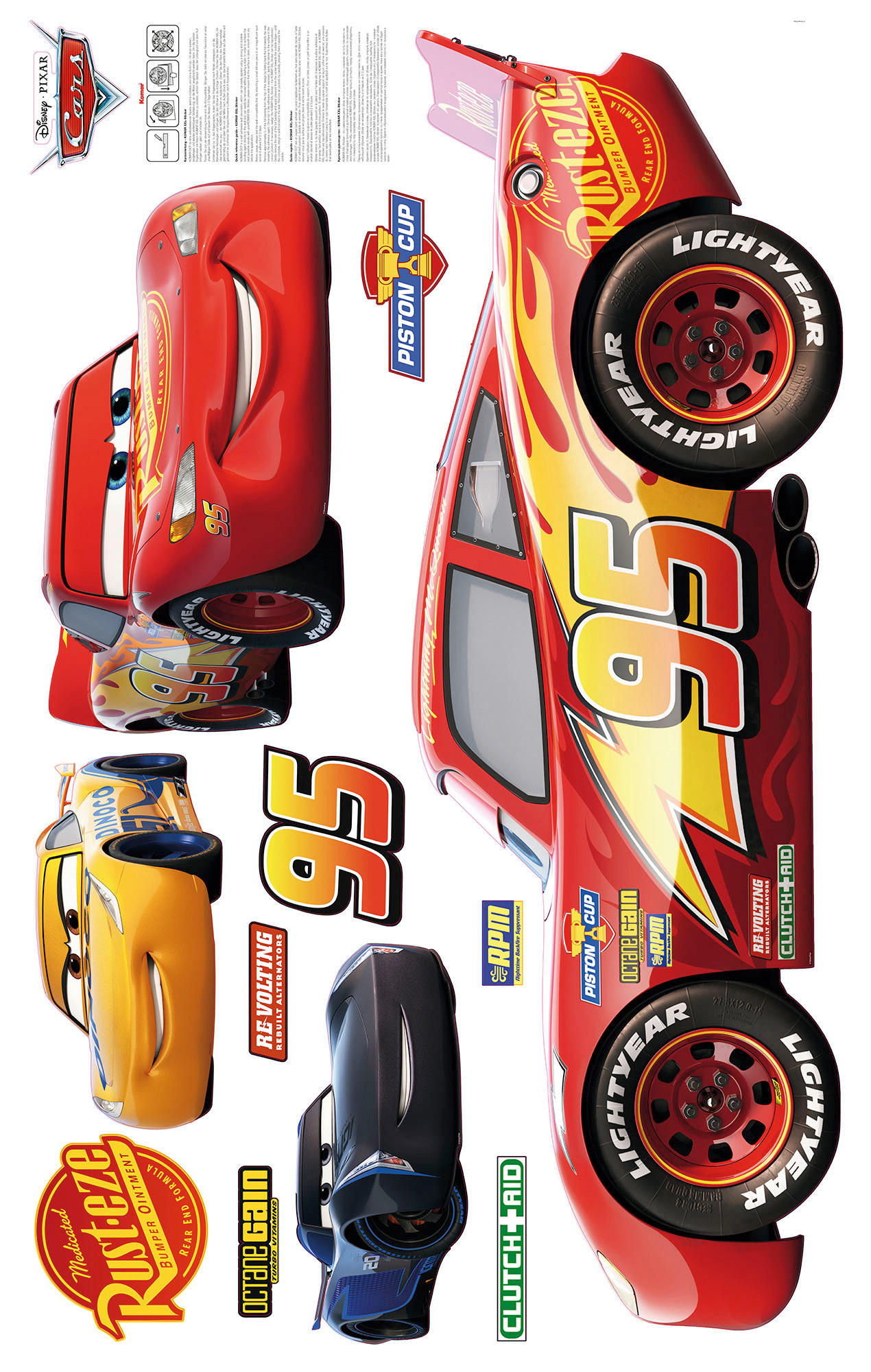 Komar Fototapete Cars XXL B/L: ca. 127x200 cm Cars XXL - (127,00/200,00cm) - Komar