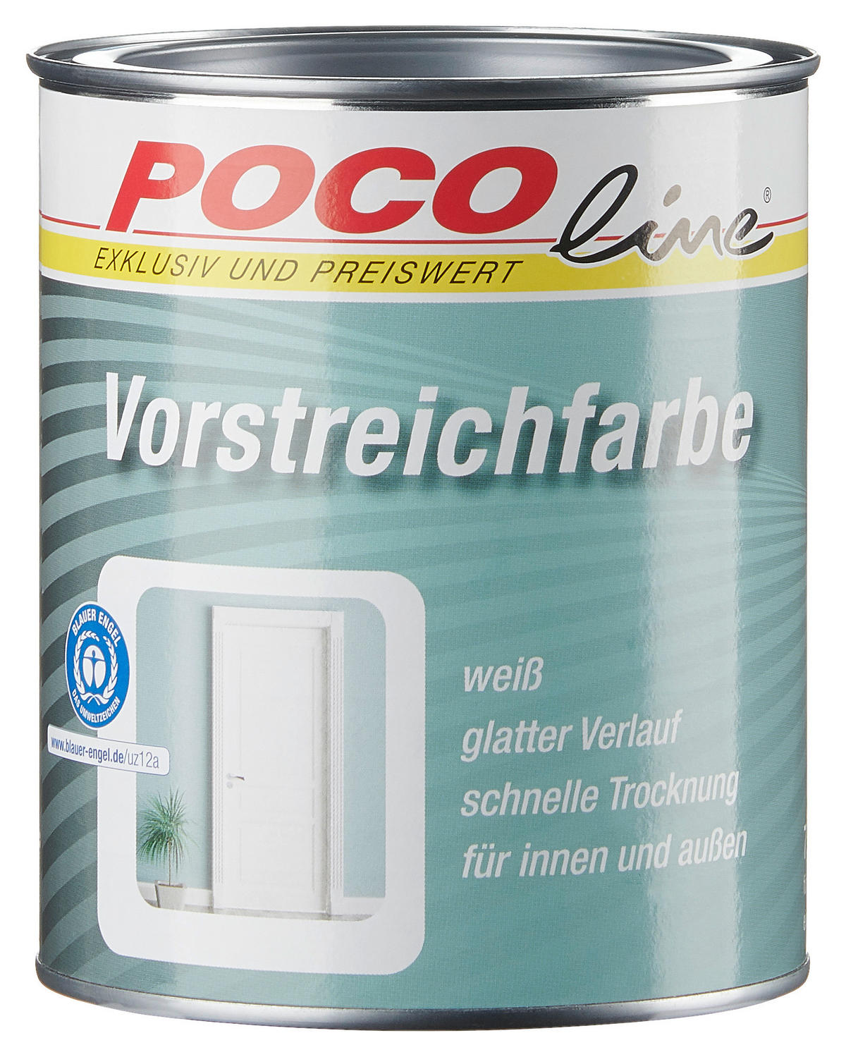 POCOline Acryl Vorstreichfarbe weiß matt ca. 0,75 l Vorstreichfarbe_Acryl_2in1 750ml - weiß (750ml) - POCOline