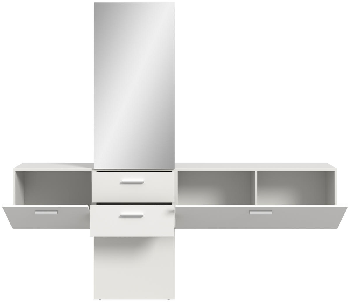 Garderobe VAGA weiß B/H/T: ca. 208x190x36 cm VAGA - weiß (208,00/190,00/36,00cm) - xonox.home