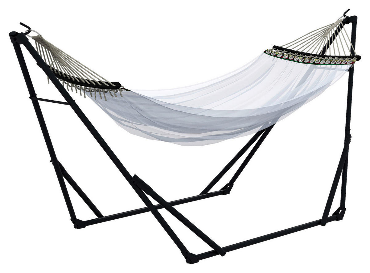 Outsunny Hängemattengestell weiß Nylon B/H/L: ca. 89x263x100 cm Hängemattengestell - weiß (100,00/89,00/263,00cm) - Outsunny