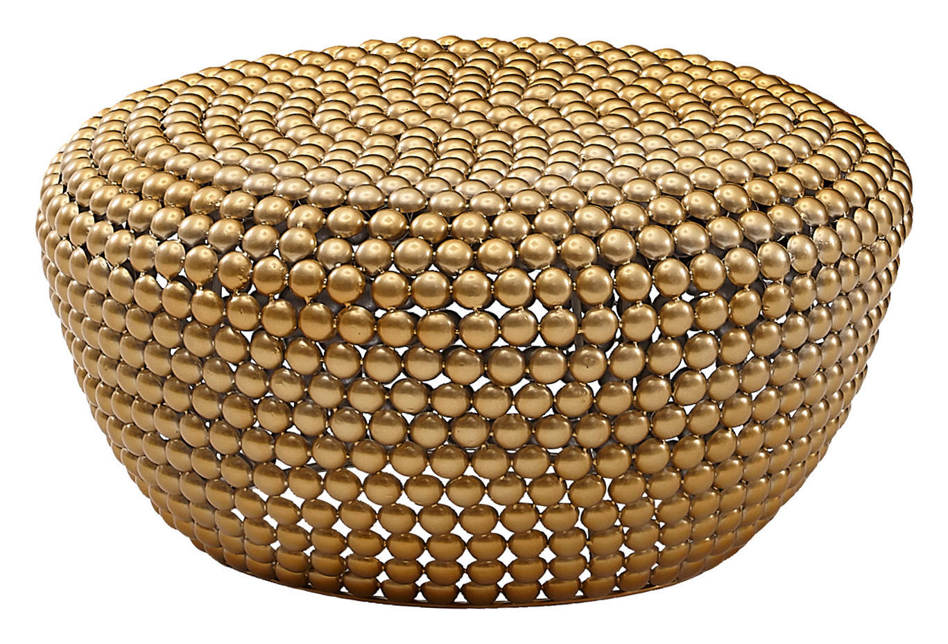 Couchtisch gold B/H/T: ca. 60x30x60 cm günstig online kaufen