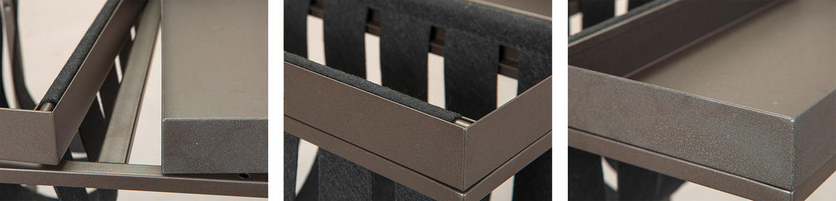 Zeitungsständer Club NY Metall B/H/T: ca. 35x40x35 cm Club NY - anthrazit (35,00/40,00/35,00cm) - Inter Link