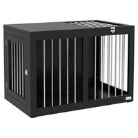 PawHut Hunde-Zubehör schwarz Polypropylen B/H/L: ca. 50x80x56,5 cm Hundekäfig - schwarz (56,50/50,00/80,00cm) - PawHut