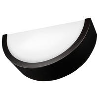 Lamkur Wandleuchte dunkelbraun Holz Glas B/H/L: ca. 20x14x30 cm E27 1 Brennstellen Eveline - dunkelbraun (30,00/20,00/14,00cm) - Lamkur