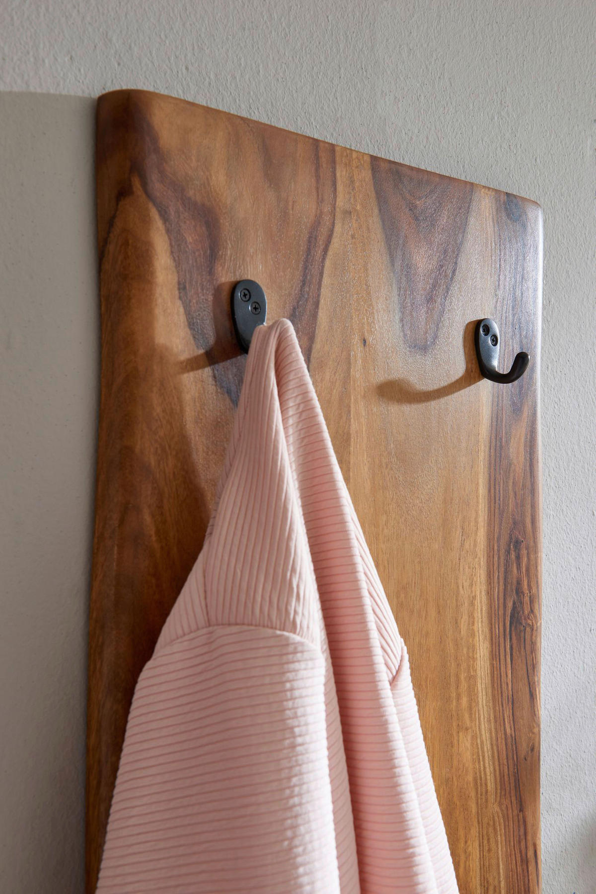 Wandgarderobe rosenholz Nachbildung B/H/T: ca. 40x140x7 cm Wandgarderobe - rosenholz (40,00/140,00/7,00cm) - Wohnling