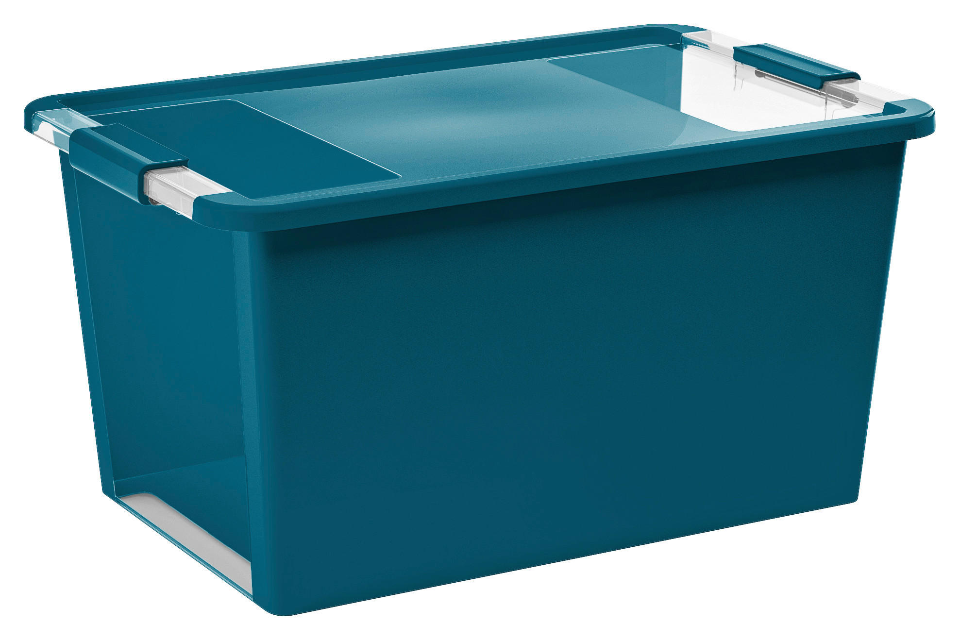 KIS Aufbewahrungsbox BI Box petrol B/H/L: ca. 35x28x55 cm BI Box - petrol/transparent (55,00/35,00/28,00cm) - KIS