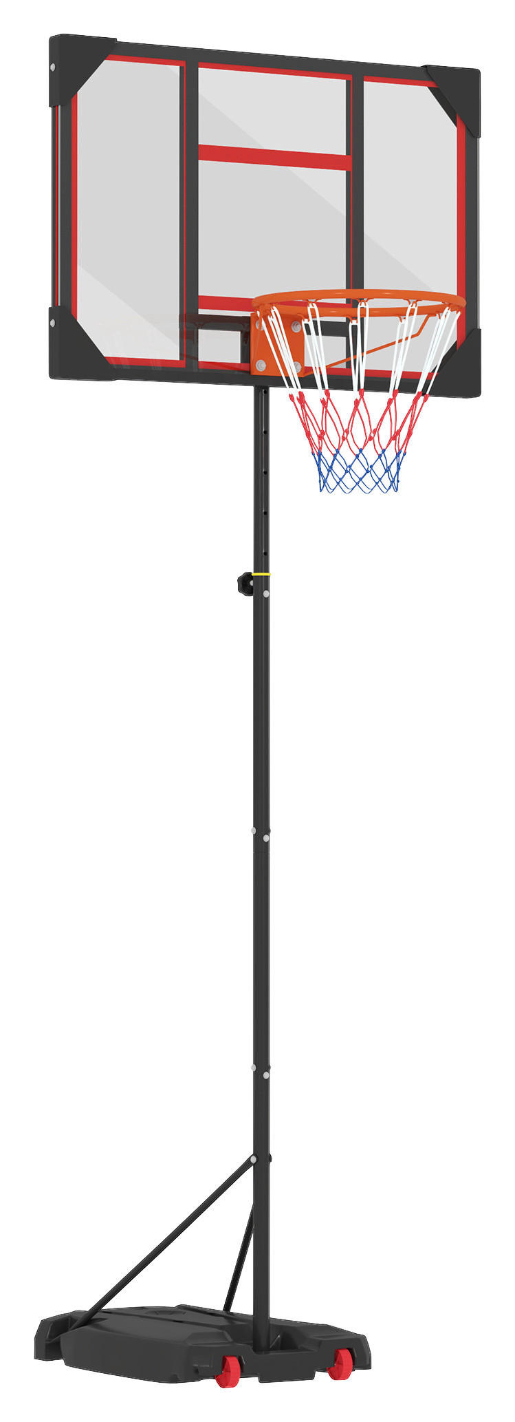 AIYAPLAY Basketballkorb für Kinder rot B/H/L: ca. 53x306x82 cm Basketballkorb_für_Kinder - rot (82,00/53,00/306,00cm) - AIYAPLAY