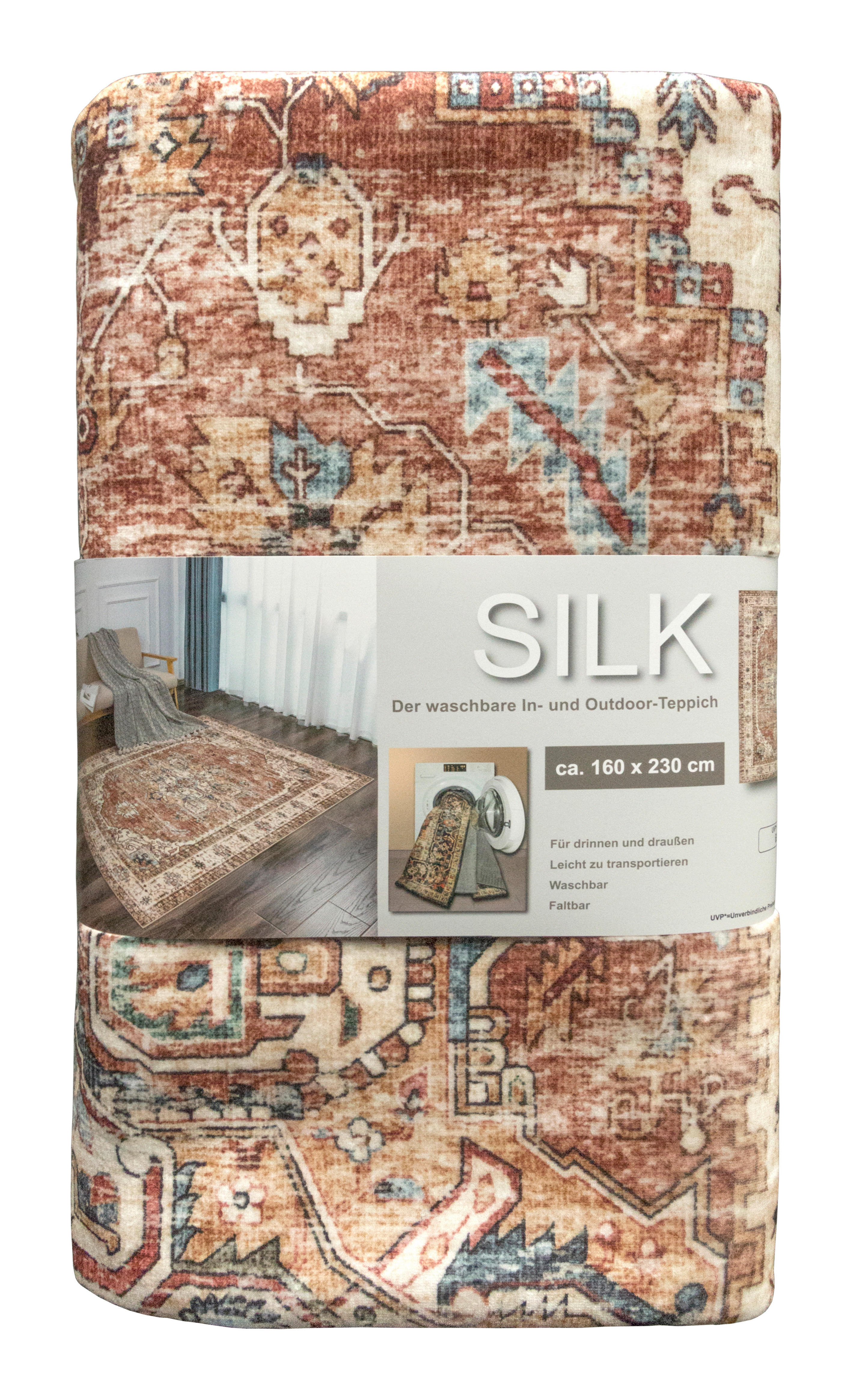 Teppich Silk terra B/L: ca. 80x150 cm Silk - terra (80,00/150,00cm)