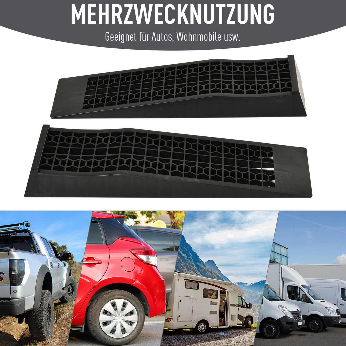 HOMCOM Haushaltshelfer schwarz Kunststoff B/H/L: ca. 19,5x70x7,8 cm Laderampe - schwarz (7,80/19,50/70,00cm) - HOMCOM