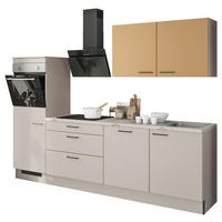 artego Küchenblock Feel Feel Kaschmir B/H/T: ca. 270x210x60 cm Feel - Nude Mocca/Feel Kaschmir (270,00/210,00/60,00cm) - artego