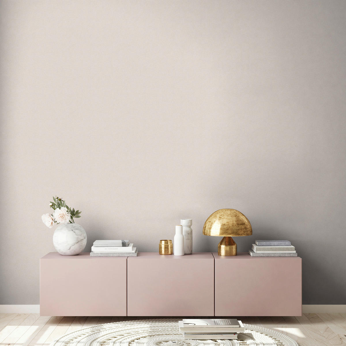 A.S.Creation Vliestapete Attractive Uni beige B/L: ca. 53x1005 cm Attractive - beige (53,00/1005,00cm) - A.S.Creation