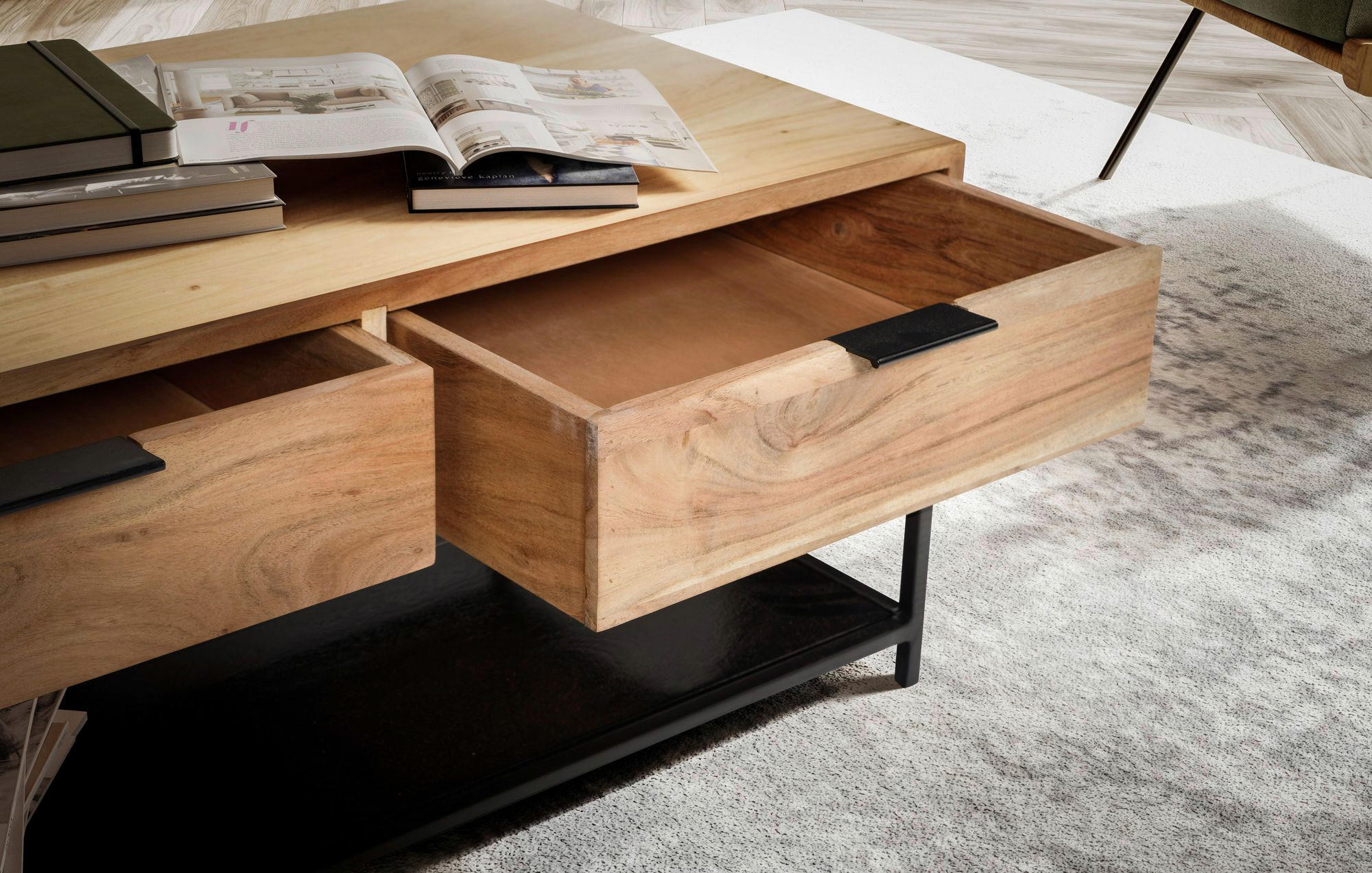 Couchtisch  B/H/T: ca. 90x40x50 cm Couchtisch - (90,00/40,00/50,00cm) - Wohnling