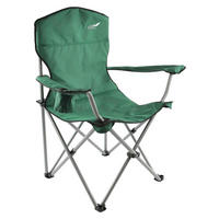 VCM Campingstuhl dunkelgrün Polyester-Mischgewebe B/H/T: ca. 60x100x60 cm Campingstuhl - dunkelgrün (60,00/100,00/60,00cm) - VCM