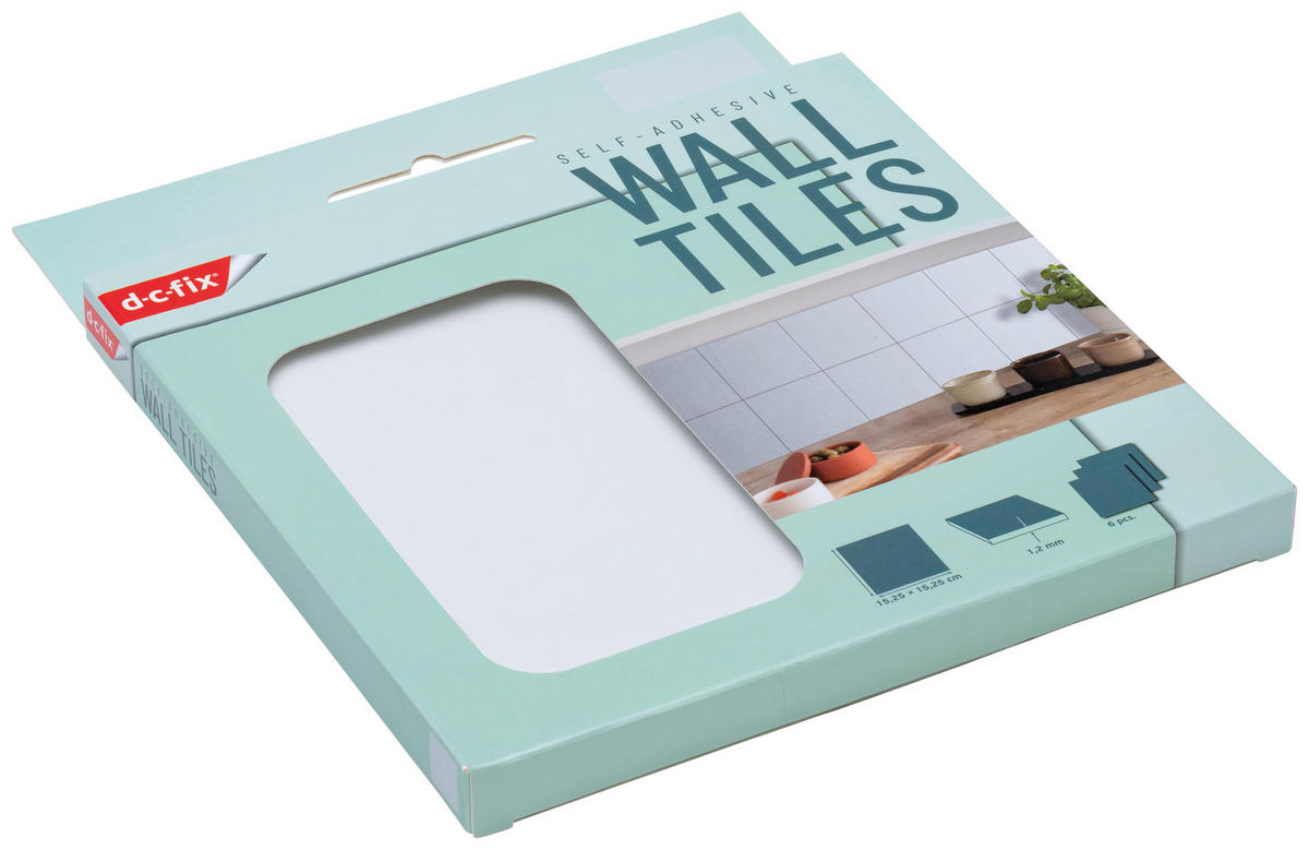 d-c-fix Wandfliese selbstklebend weiß B/L: ca. 15,25x15,25 cm Wandfliesen_d-c-fix_selbstklebend - weiß (15,25/15,25cm) - d-c-fix