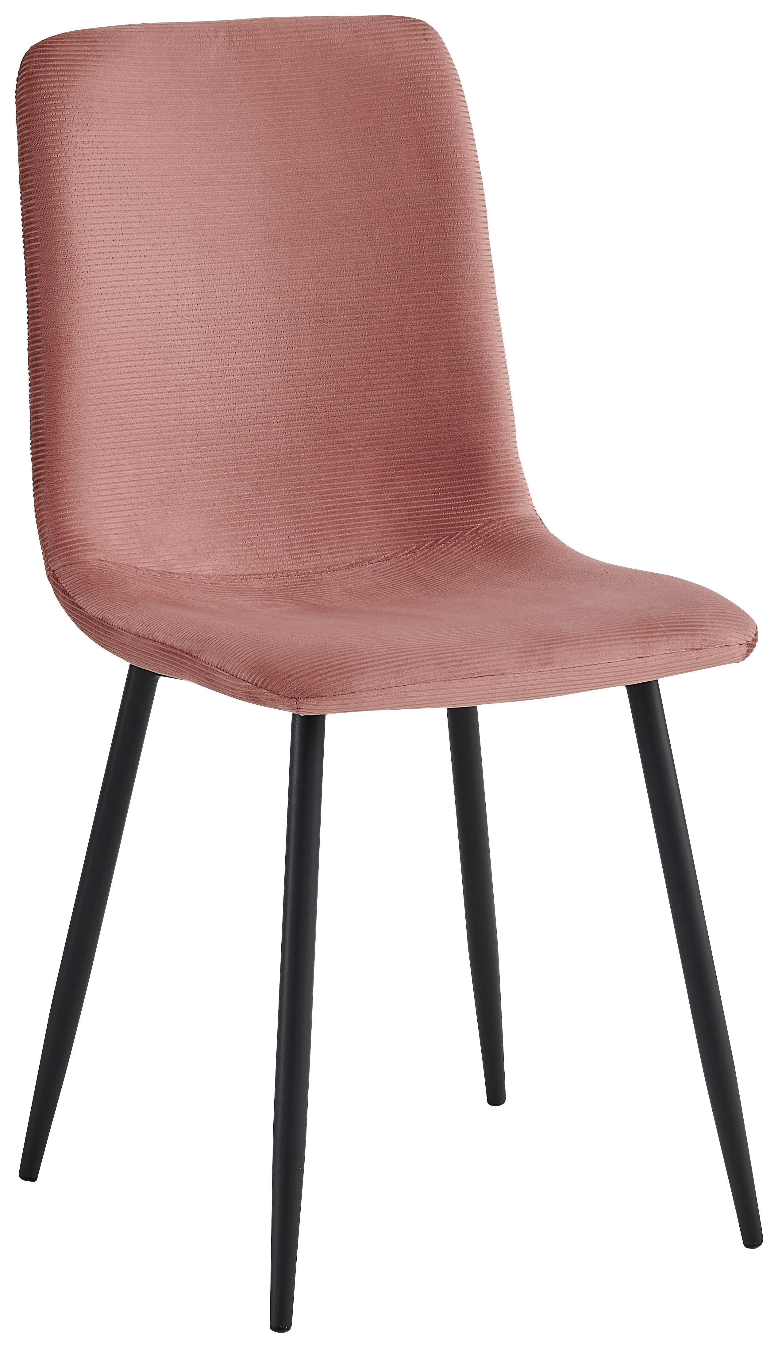 Stuhl Leipzig, 4er-Set altrosa Microfaser Metall B/H/T: ca. 44x92x54 cm Leipzig, 4er-Set - altrosa (44,00/92,00/54,00cm) - Hela