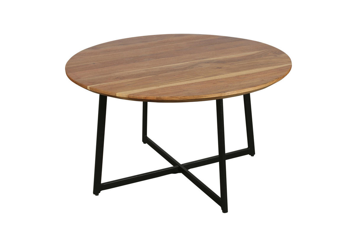 Couchtisch ALINA Eiche Artisan Nachbildung H/D: ca. 47x80 cm ALINA - Eiche/schwarz (80,00/47,00cm) - byLIVING