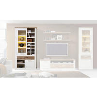 Standvitrine  B/H/T: ca. 108x212x41 cm Duro_Vitrine DURV821L-T75 - Eiche (108,00/212,00/41,00cm)