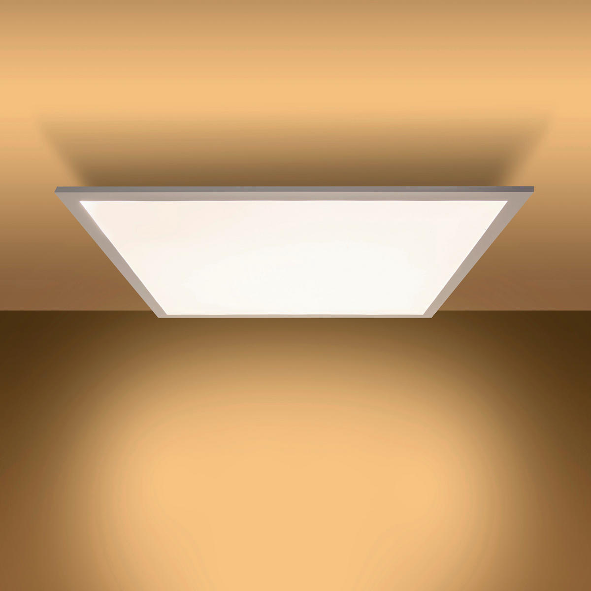 Näve Leuchten Deckenleuchte 1388223 weiß Metall Kunststoff B/H/T: ca. 45x6x45 cm null 1 Brennstellen Nico - weiß (45,00/6,00/45,00cm) - Näve Leuchten