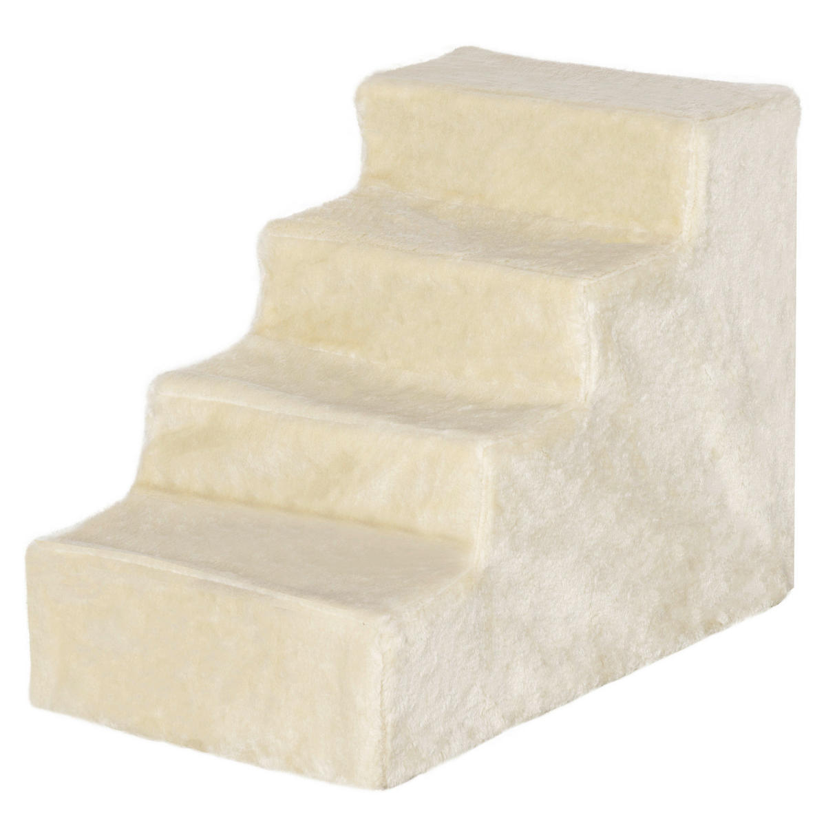 PawHut Haustiertreppe beige Edelstahl B/H/L: ca. 35x60x44 cm Haustiertreppe - beige (44,00/35,00/60,00cm) - PawHut
