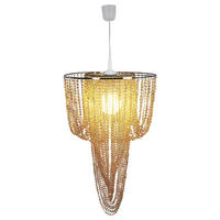 Näve Leuchten Pendelleuchte 6032211 beige Kunststoff Metall B/H/T: ca. 40x67x40 cm E27 1 Brennstellen Young Living - beige (40,00/67,00/40,00cm) - Näve Leuchten