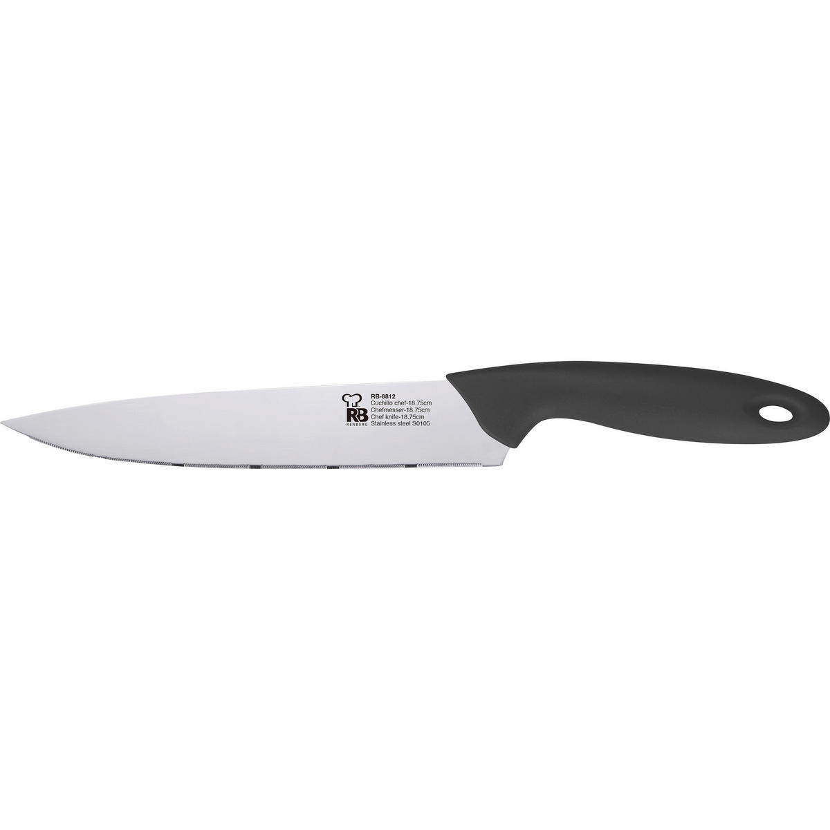 RENBERG Messerset Dresde schwarz Edelstahl 6 tlg. Dresde - schwarz - RENBERG
