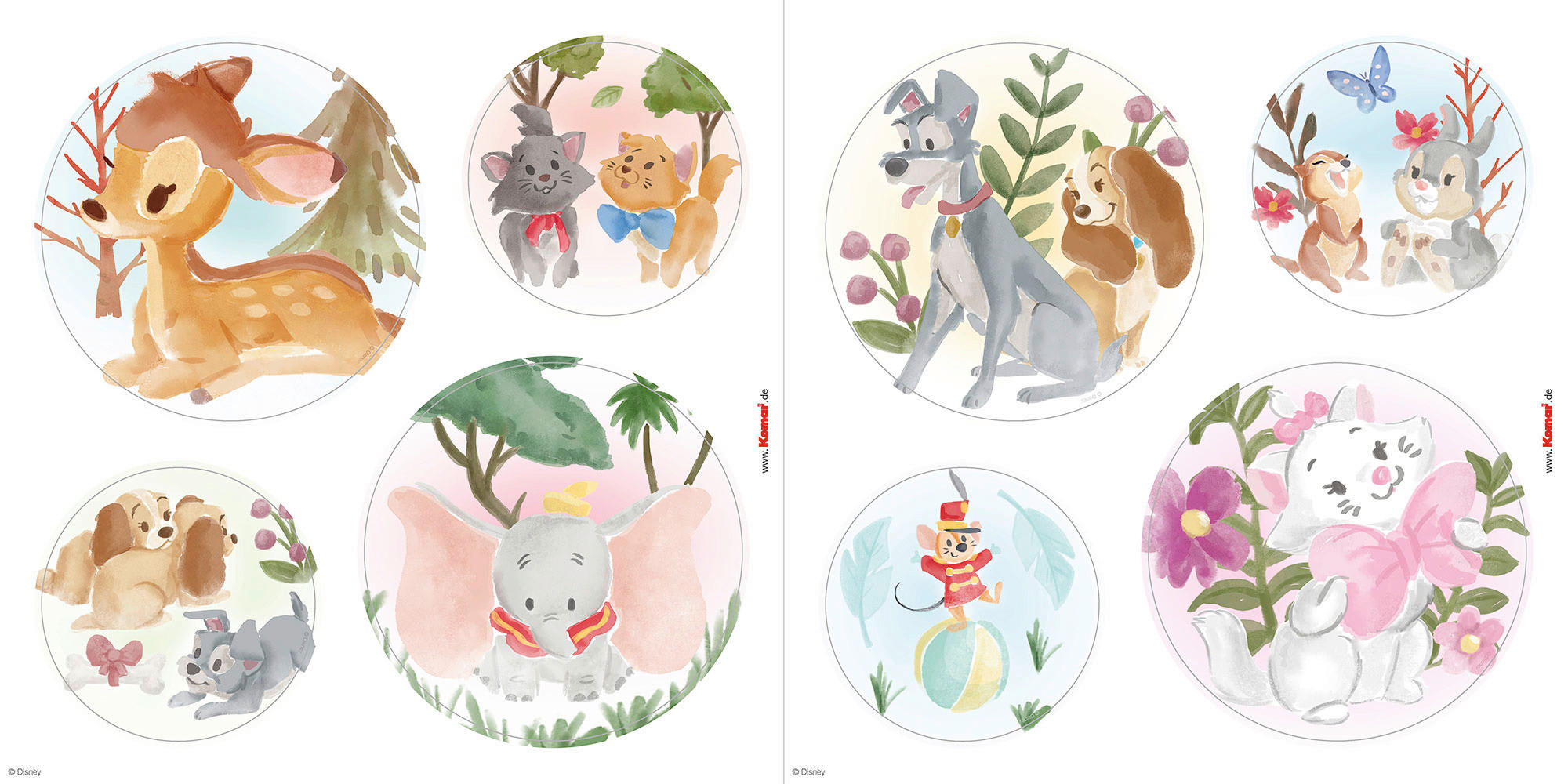 Komar Fenstersticker Enchanted Forest  Enchanted Forest B/L: ca. 30x30 cm Enchanted Forest - (30,00/30,00cm) - Komar