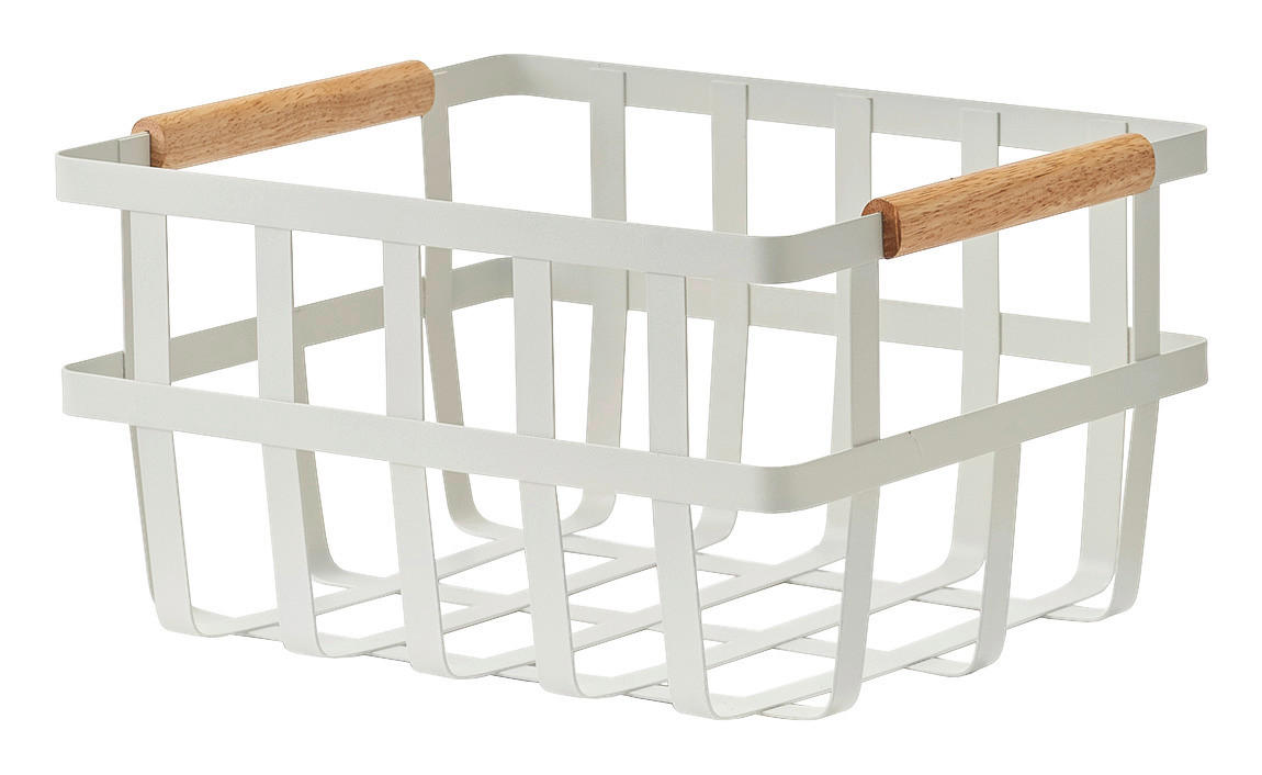 Zeller Aufbewahrungskorb weiß Metall B/H/L: ca. 31,5x17x25 cm Aufbewahrungskorb - weiß (25,00/31,50/17,00cm) - Zeller