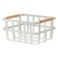 Zeller Aufbewahrungskorb weiß Metall B/H/L: ca. 31,5x17x25 cm Aufbewahrungskorb - weiß (25,00/31,50/17,00cm) - Zeller
