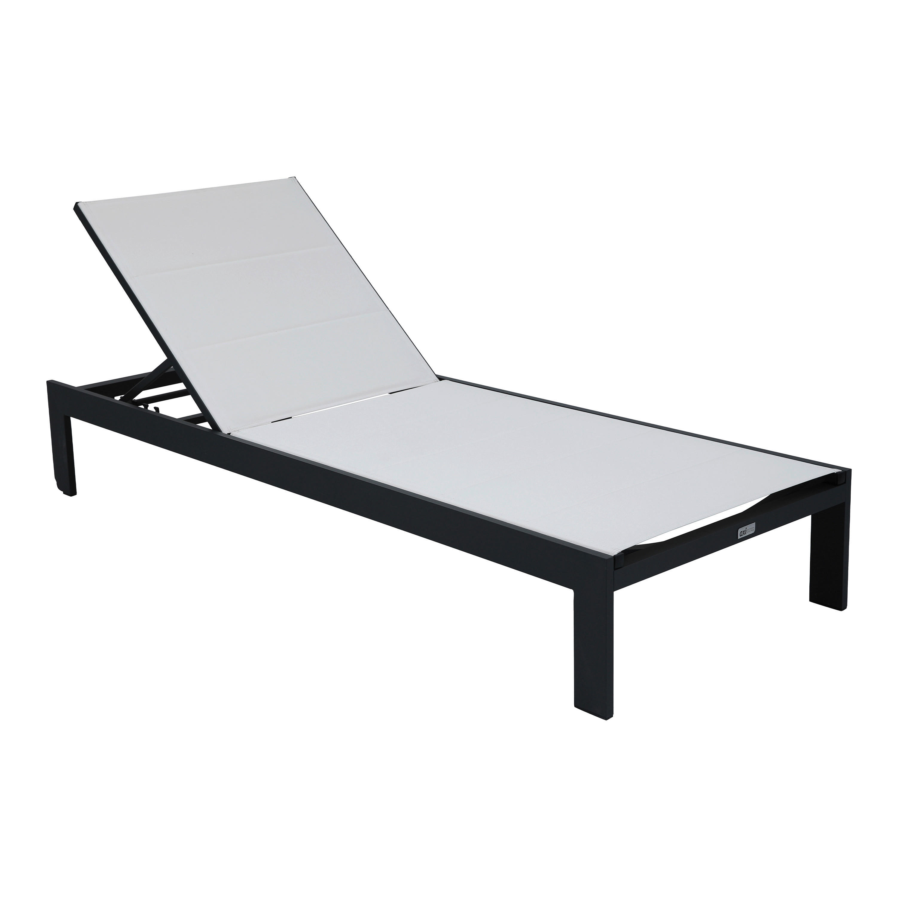 AXI Outdoor Living Gartenliege Elio creme Textil B/H/L: ca. 75x31x200 cm Elio - creme/grau (200,00/75,00/31,00cm) - AXI Outdoor Living