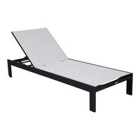 AXI Outdoor Living Gartenliege Elio creme Textil B/H/L: ca. 75x31x200 cm Elio - creme/grau (200,00/75,00/31,00cm) - AXI Outdoor Living