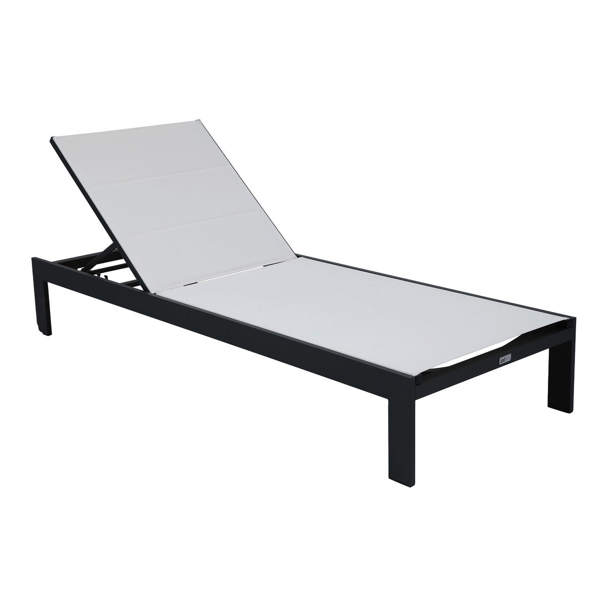 AXI Outdoor Living Gartenliege Elio creme Textil B/H/L: ca. 75x31x200 cm Elio - creme/grau (200,00/75,00/31,00cm) - AXI Outdoor Living