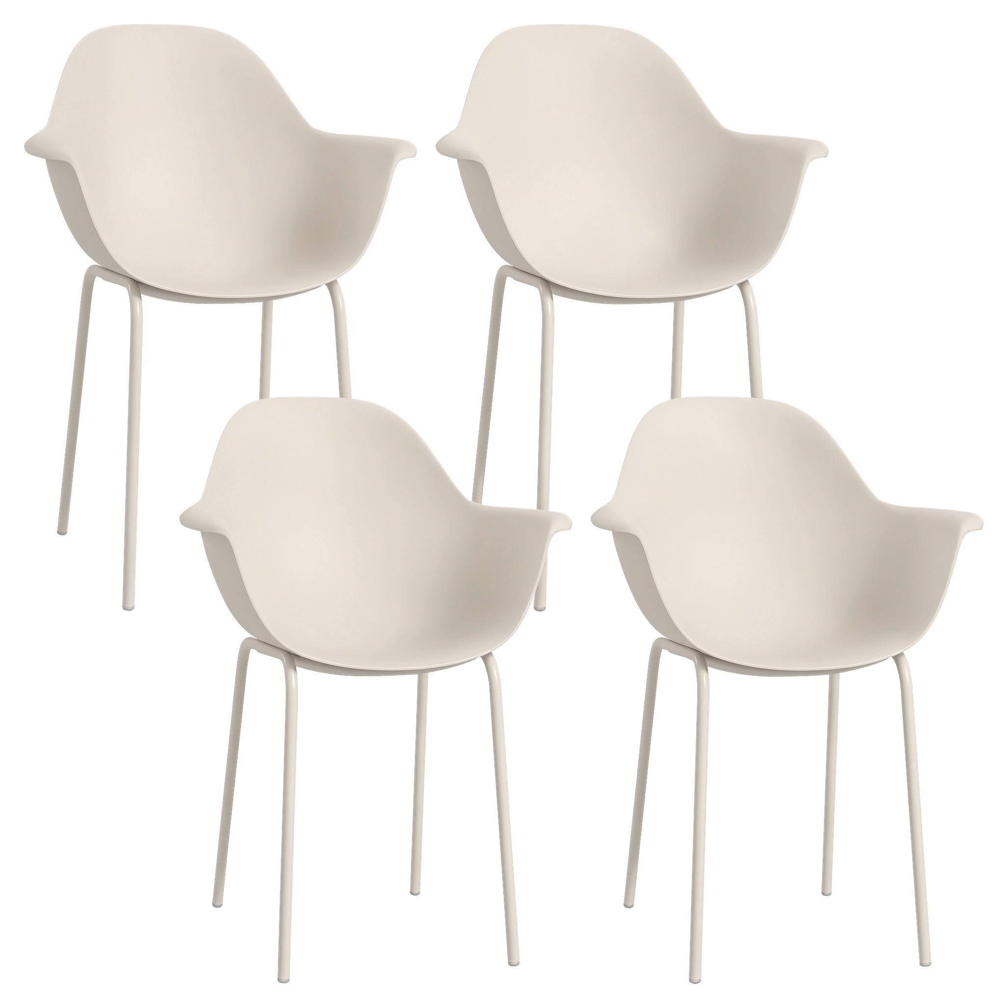 Outsunny Bistro-Set grau Stahl B/H/L: ca. 55x84x59 cm Bistro-Set - grau (59,00/55,00/84,00cm) - Outsunny